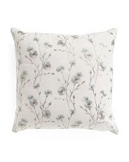 Made In Usa 22x22 Windsor Embroidered Floral Pillow | Marshalls