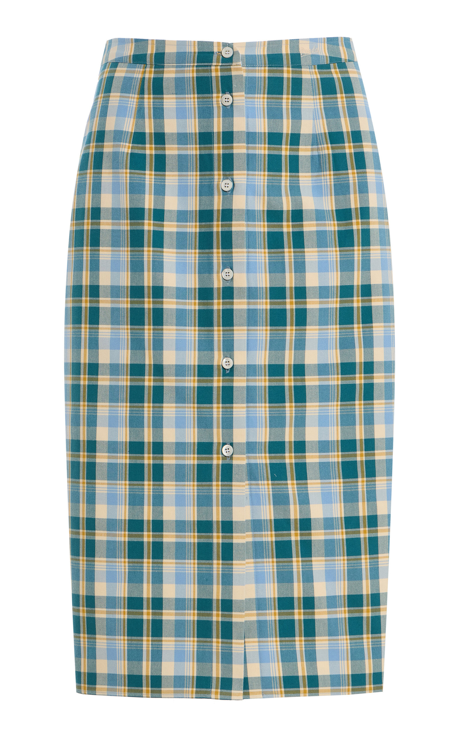 Checked Cotton Midi Skirt | Moda Operandi (Global)