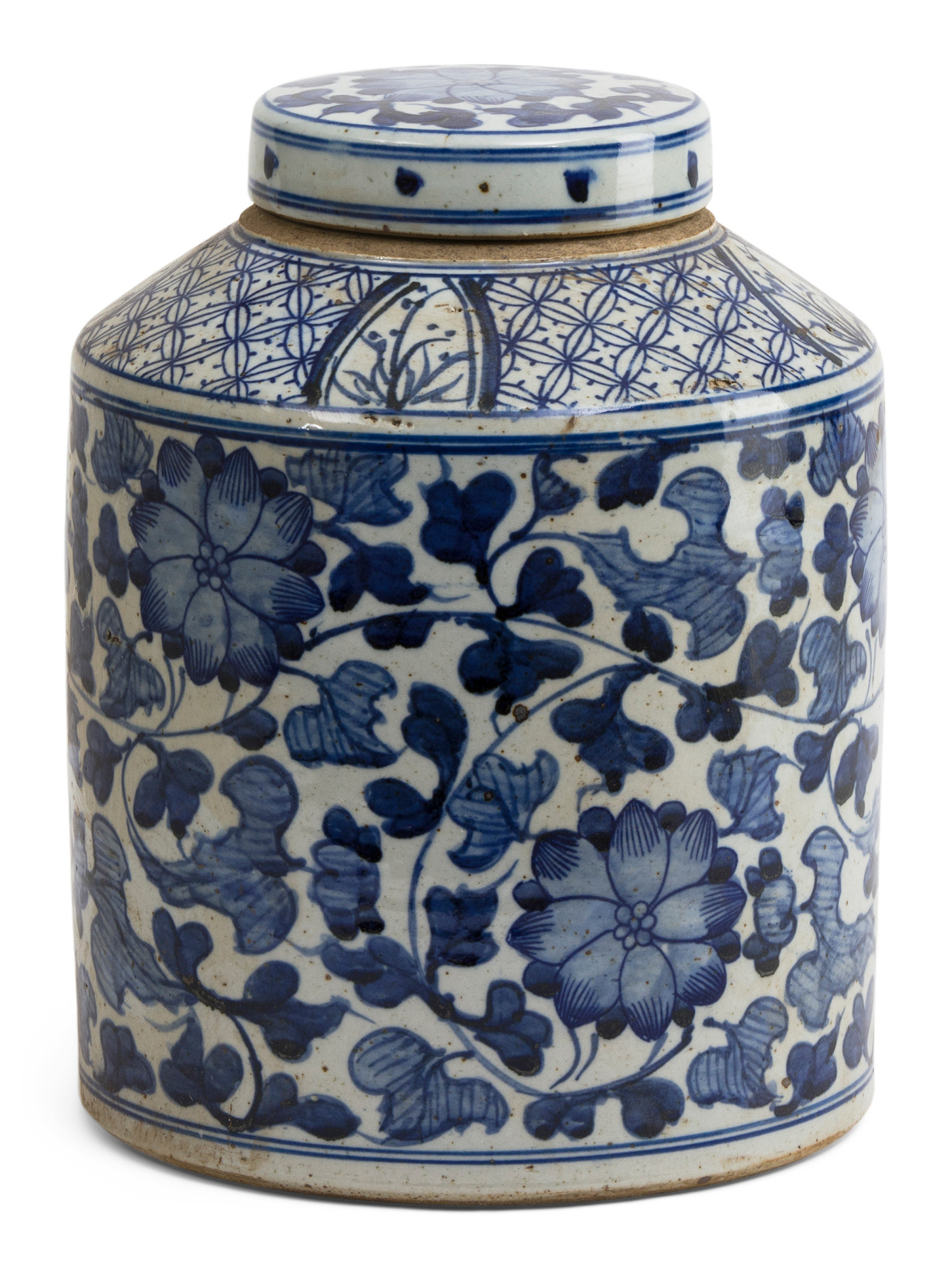 9x13 Porcelain Dynasty Twist Vine Tea Jar With Lid | TJ Maxx