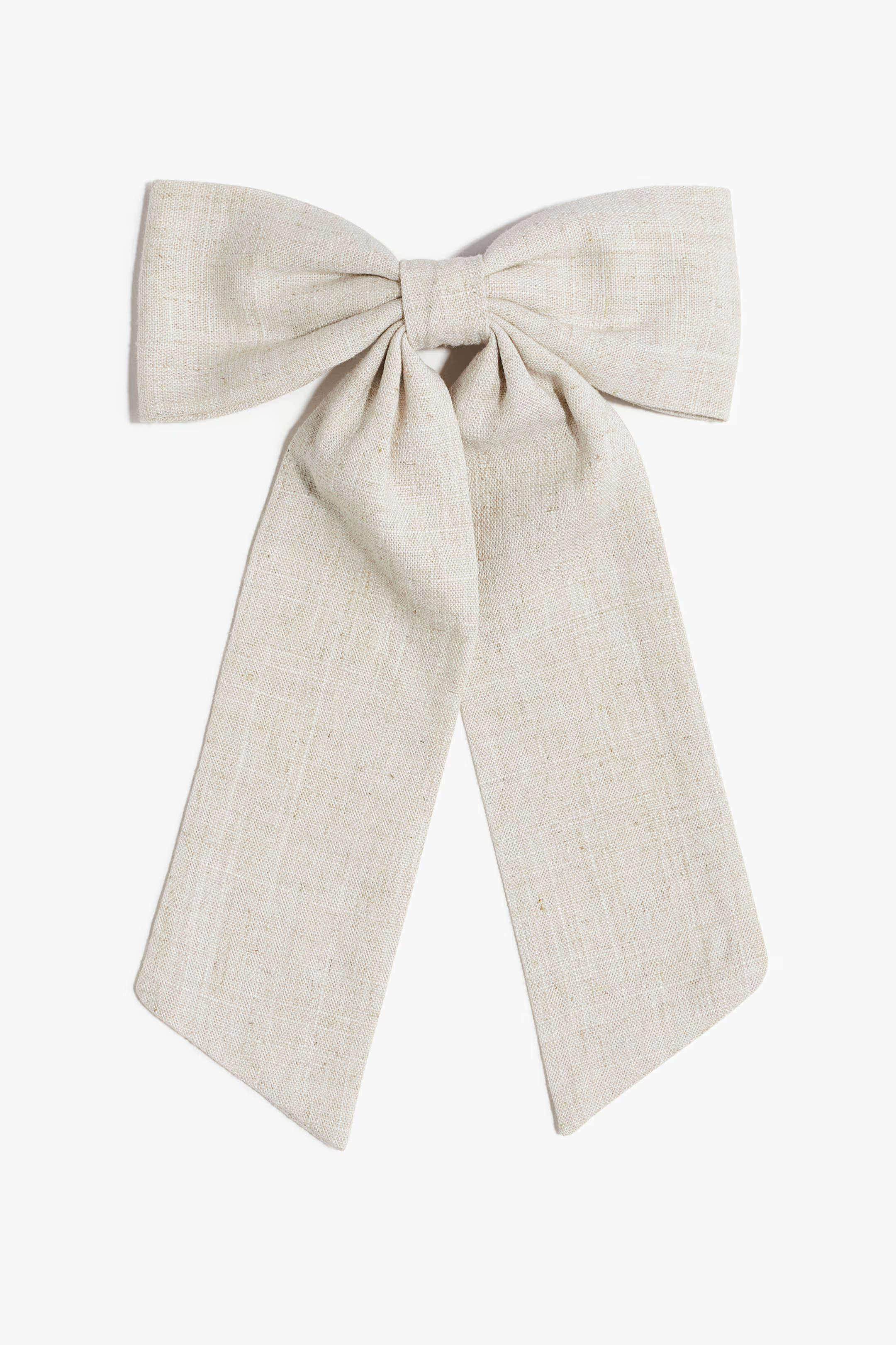 Linen-Blend Bow Hair Clip | H&M (US + CA)