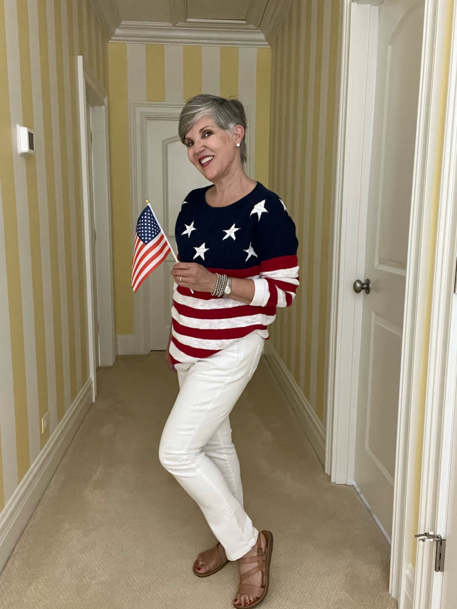 Talbots sweater (s) (last year’s in photo, this year’s below ⬇️, Talbots jeans (6)
#4th of July looks
#whitejeans
#redwhiteandblue

#LTKSeasonal #LTKstyletip #LTKsalealert
