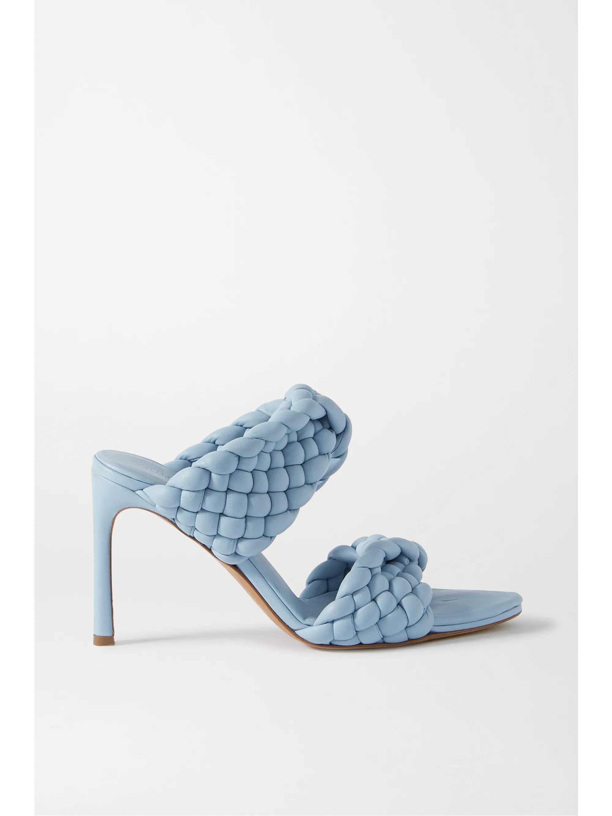 Mules aus gepolstertem Intrecciato-Leder | NET-A-PORTER (UK & EU)
