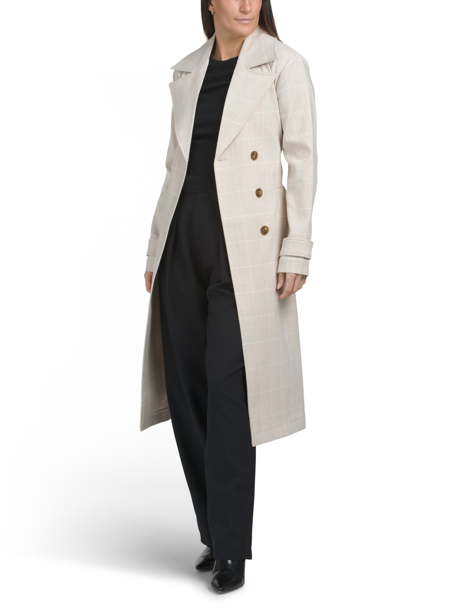 Double Breasted Plaid Trench Coat | Rain & Trench | Marshalls | Marshalls