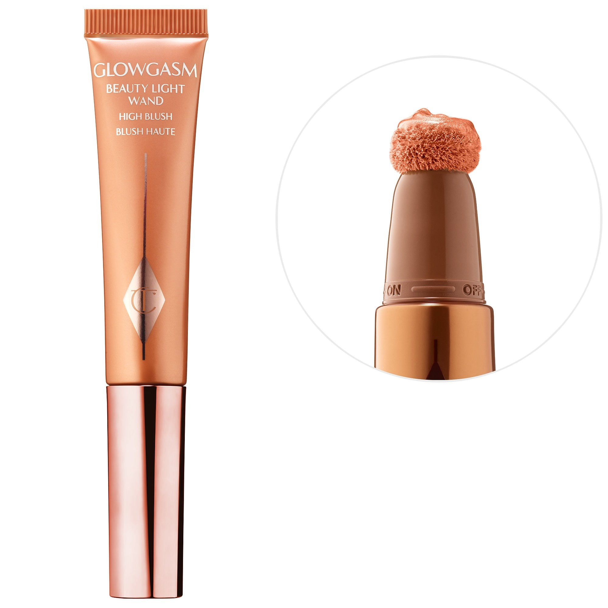 Charlotte Tilbury Beauty Highlighter Wand Peachgasm 0.41 fl oz/ 12 mL | Sephora (US)