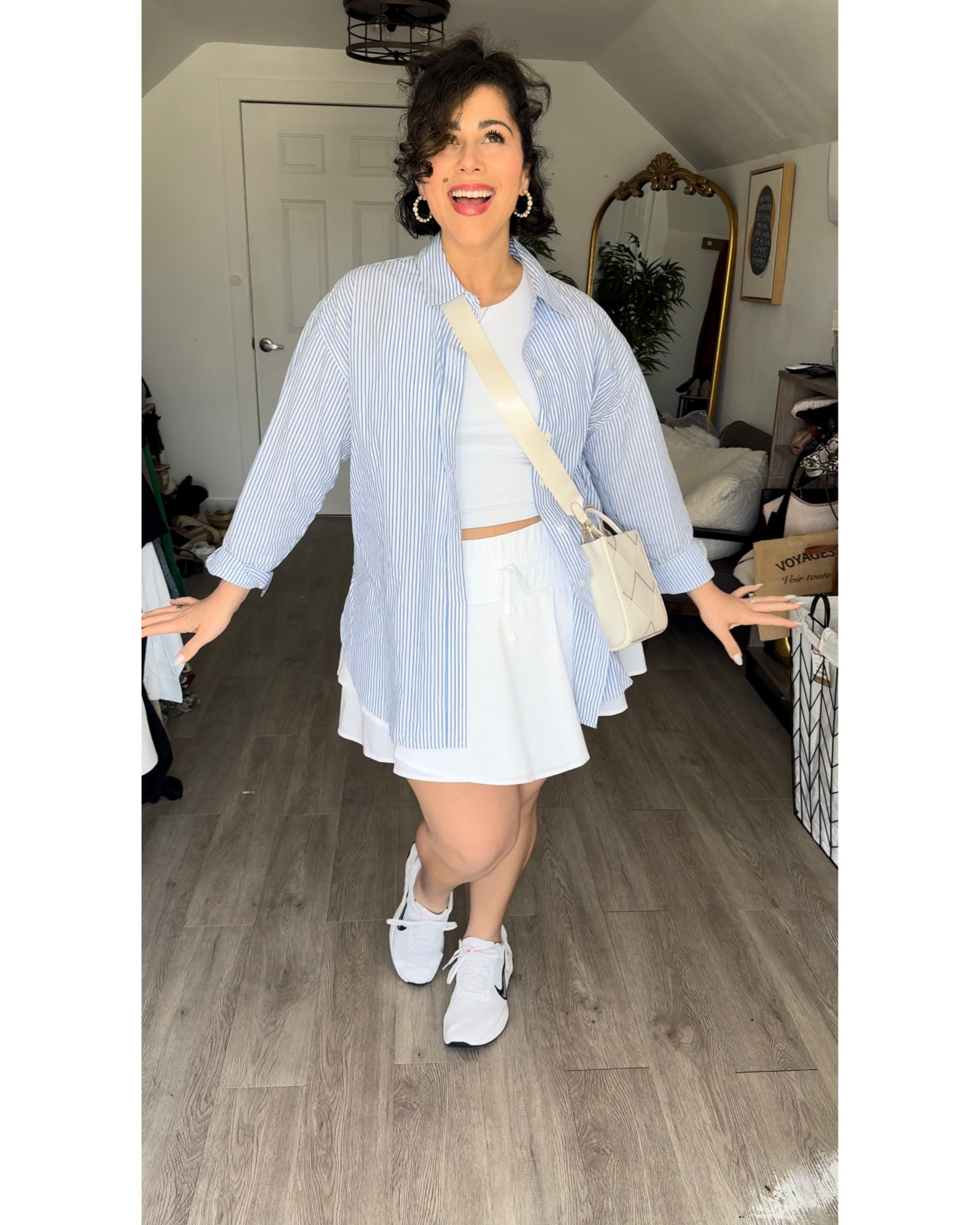 Spring day date outfit 

#target #midsizespringoutfit #midsize #targetoutfit #nike #skirt #buttonup 

#LTKfindsunder50 #LTKmidsize #LTKplussize