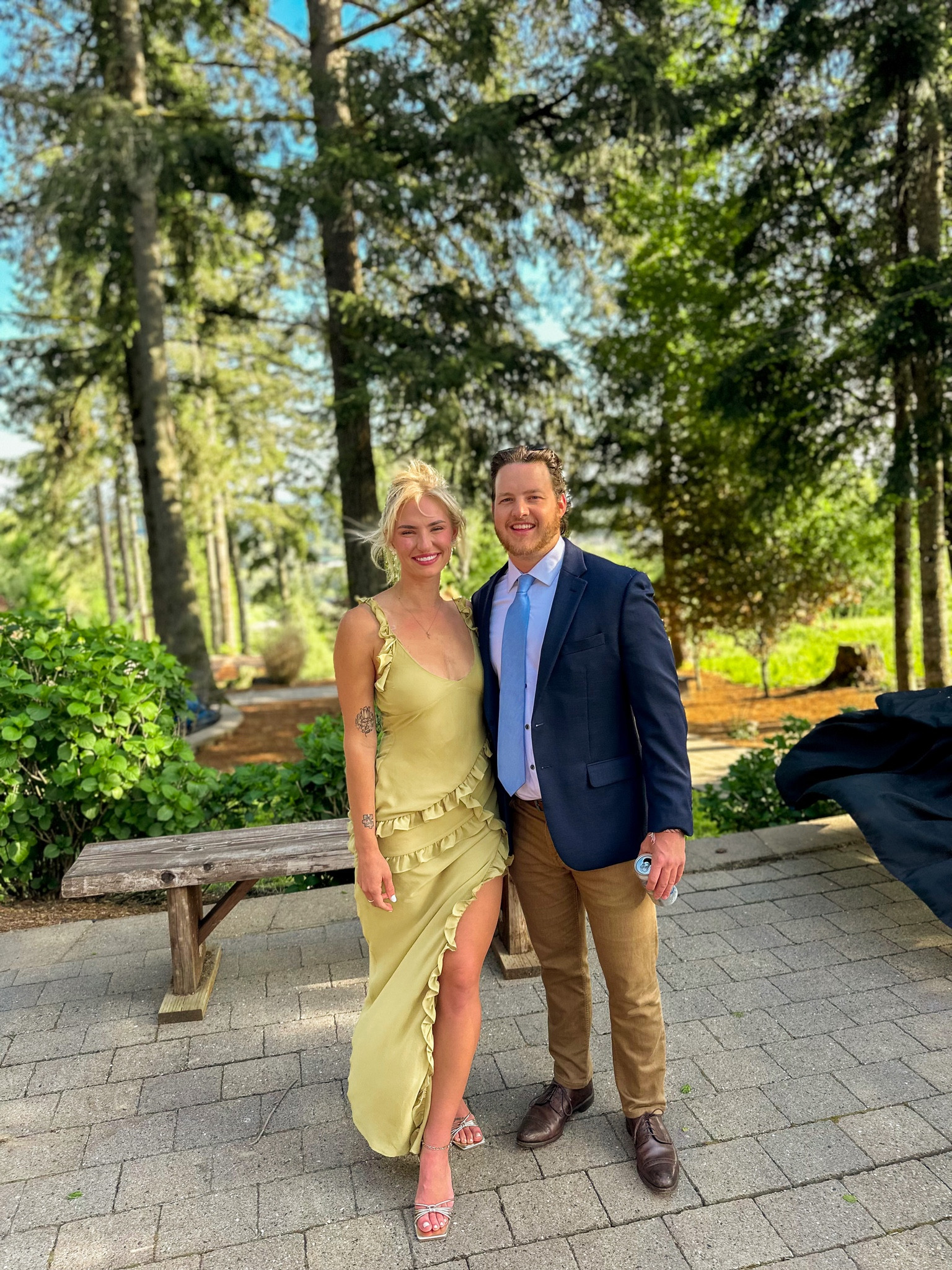 Wedding guest dress 🌲🌸 runs true to size! Shoes run true to size as well ♥️#weddingguestdress 

#LTKFind #LTKSeasonal