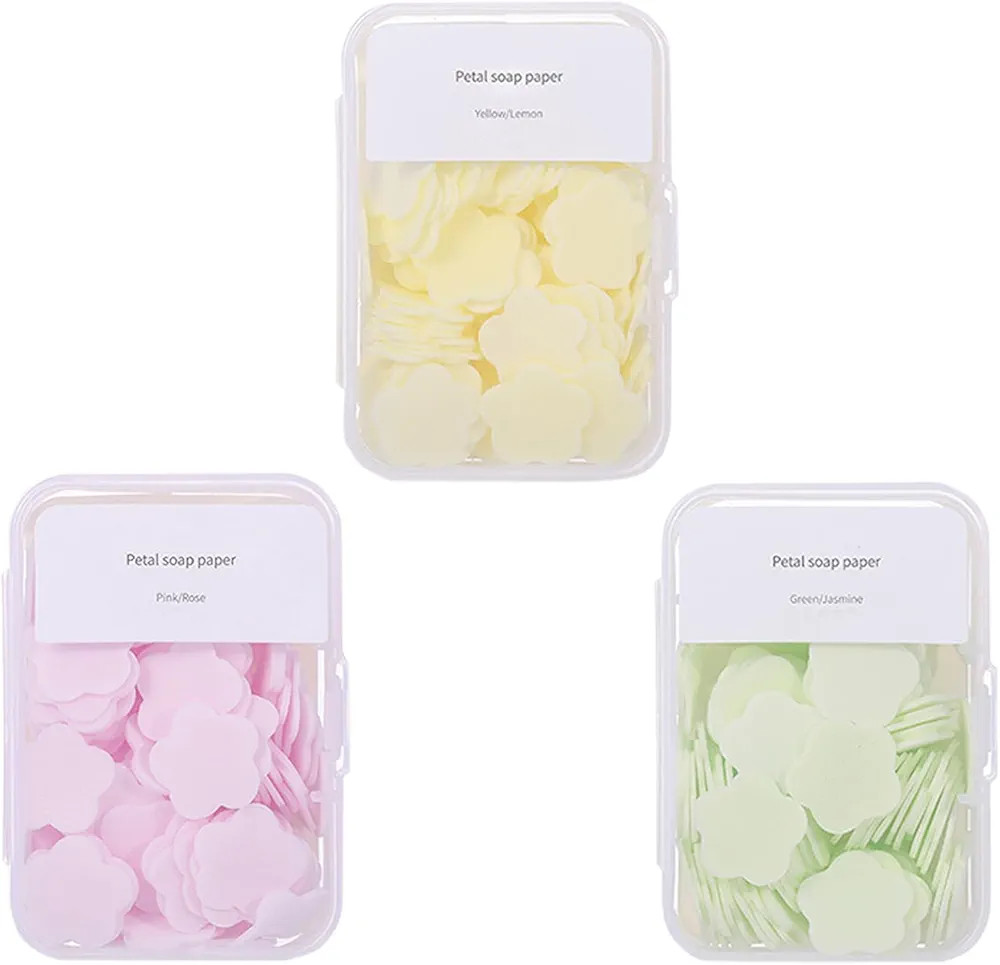 300pcs Portable Hand Washing Soap Sheets, Scented Mini Soap Sheets, Disposable Soluble Soap for O... | Amazon (US)