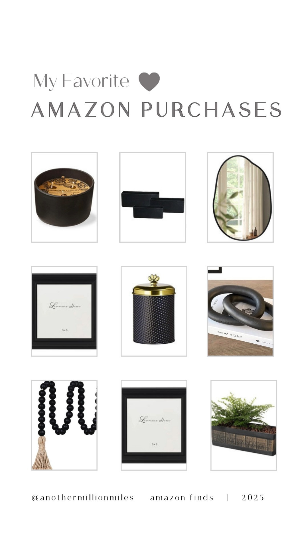 These are the Amazon finds I keep repurchasing because they make a home feel instantly elevated—without trying too hard. 🤍
Think: warm candle glow, clean organizers, chic frames, a sculptural mirror, and those little decor details that make everything feel calmer and more intentional. Linked all my favorites here.  

 #LTKdayinmylife #LTKU #LTKHome