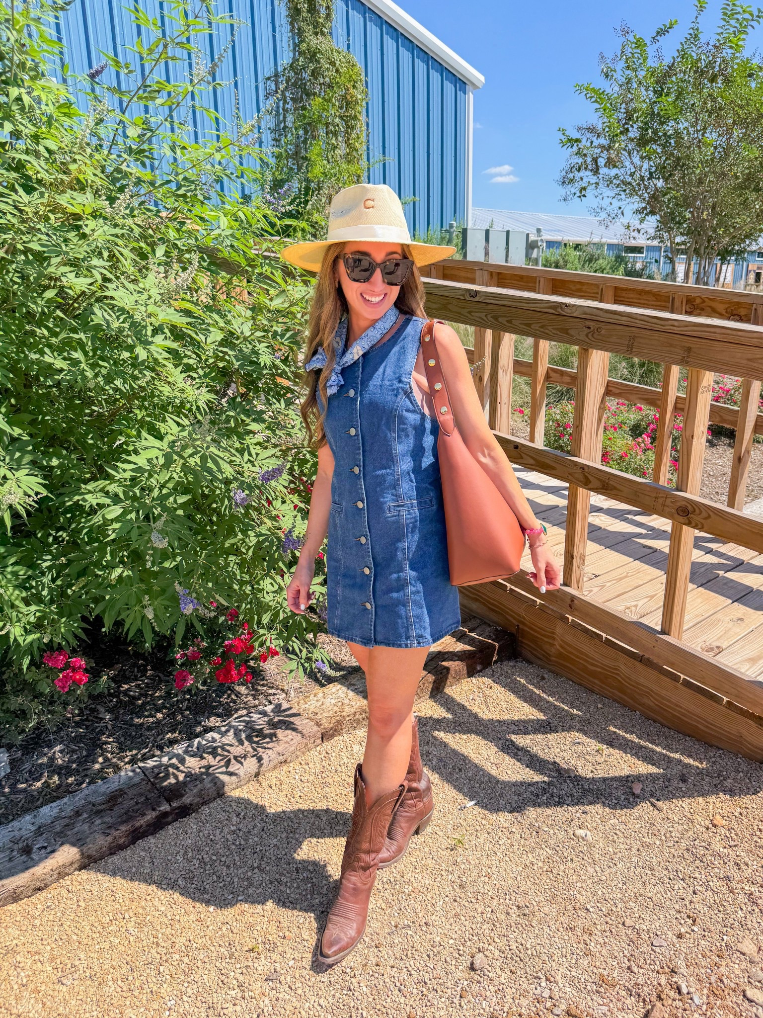 Round top outfit for a hot sunny day! I love a western dress with an Amazon price tag! 

#LTKItBag #LTKPetite #LTKShoeCrush