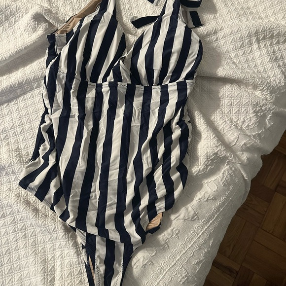 Striped One-Piece Swimsuit | Poshmark