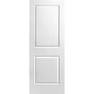 Masonite 30 in. x 80 in. 2 Panel Smooth Solid Core Primed Composite Interior Door Slab 16814 - Th... | The Home Depot
