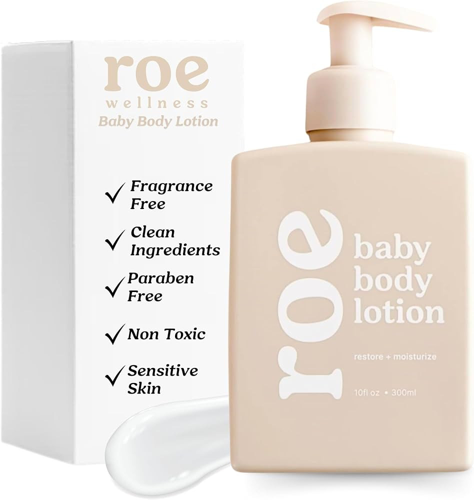 Roe Wellness- Baby Lotion Moisturizer Fragrance-Free | Great For Sensitive Skin Lightweight Moist... | Amazon (US)