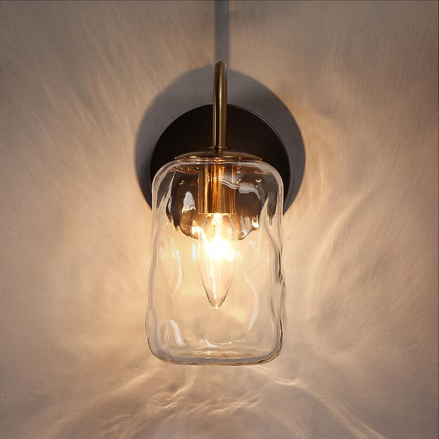 LNC Erharting 4.7-in 1 Light Brushed Black Modern/contemporary Bathroom Vanity light | Lowe's