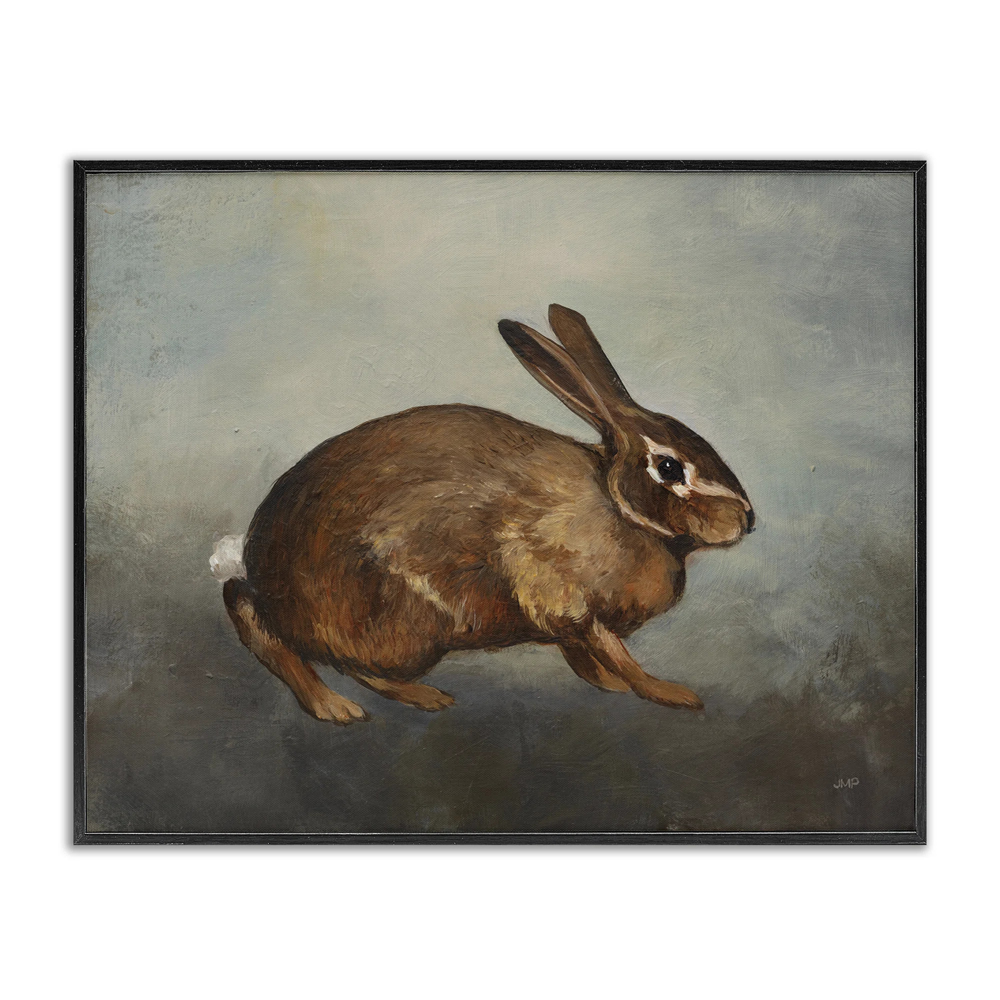 Stupell Industries Brown Rabbit on Grey Framed Giclee Art by Julia Purinton | Wayfair | Wayfair North America