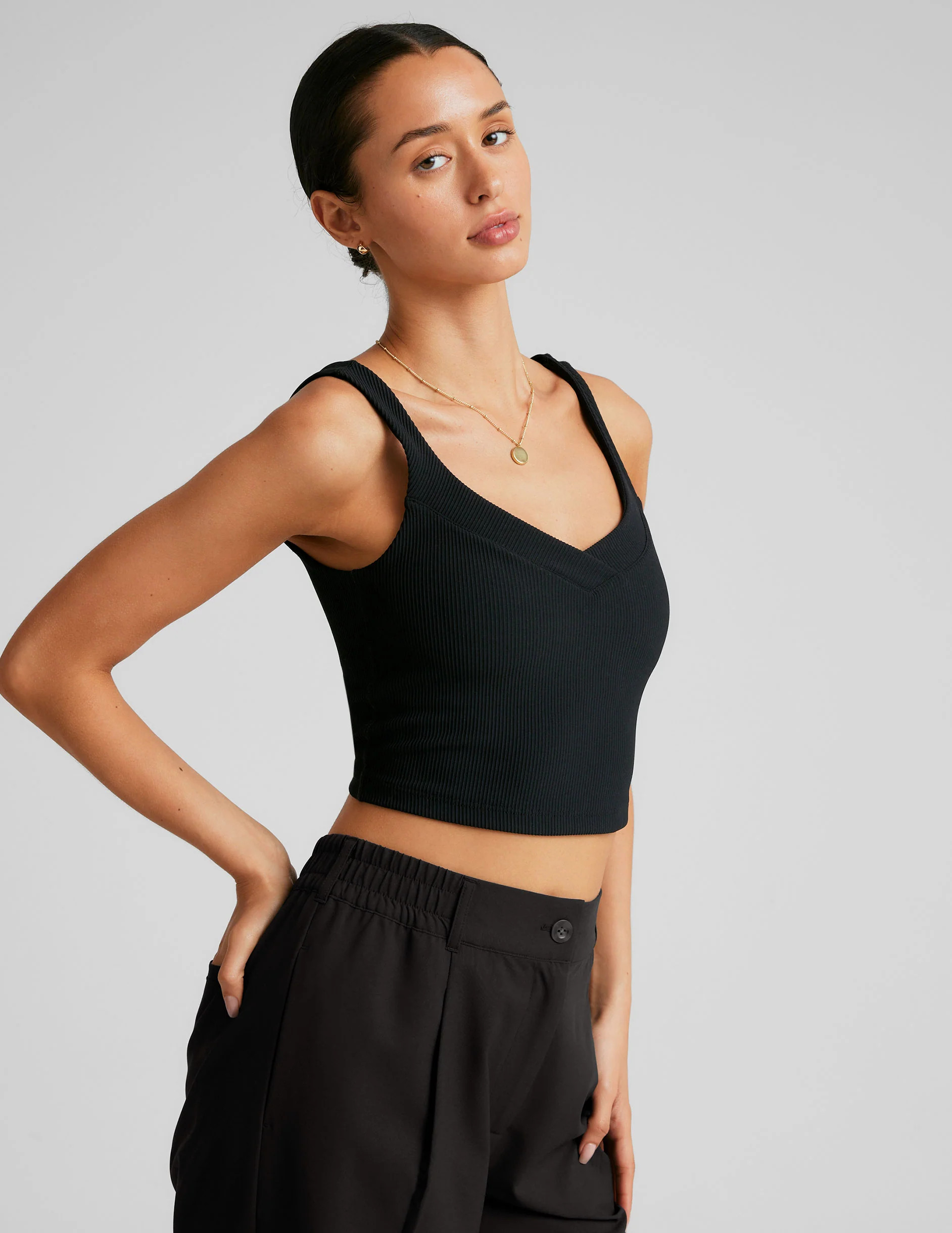 Impulse Ribbed Cropped Tank | Beyond Yoga | Beyond Yoga
