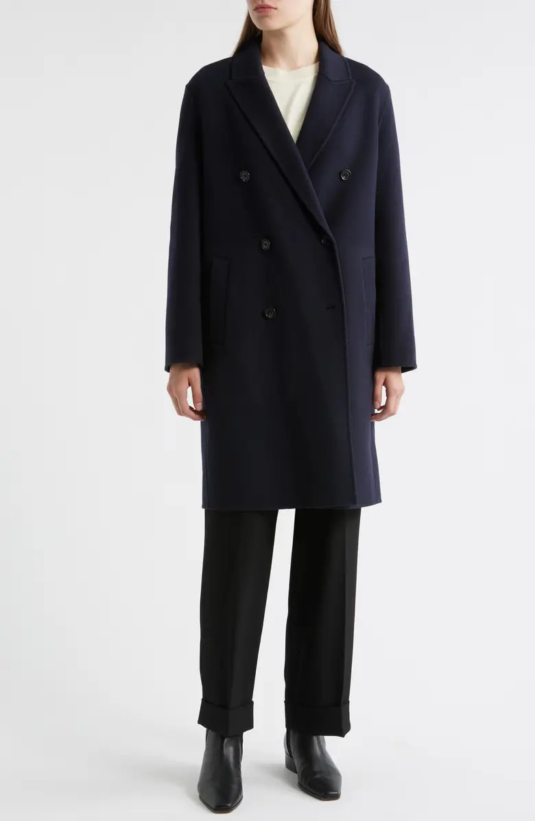 Theory Double Breasted Wool & Cashmere Coat | Nordstrom | Nordstrom