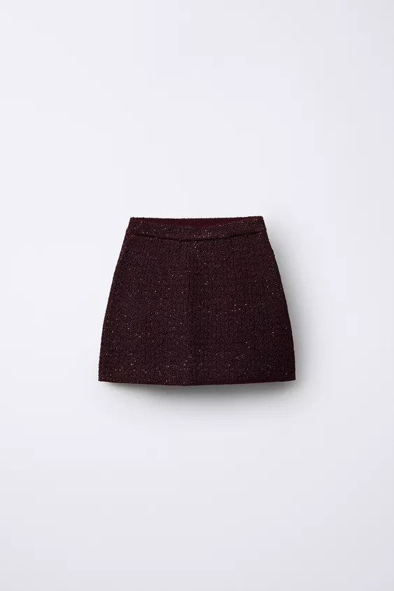 SEQUIN KNIT SKIRT | Zara UK