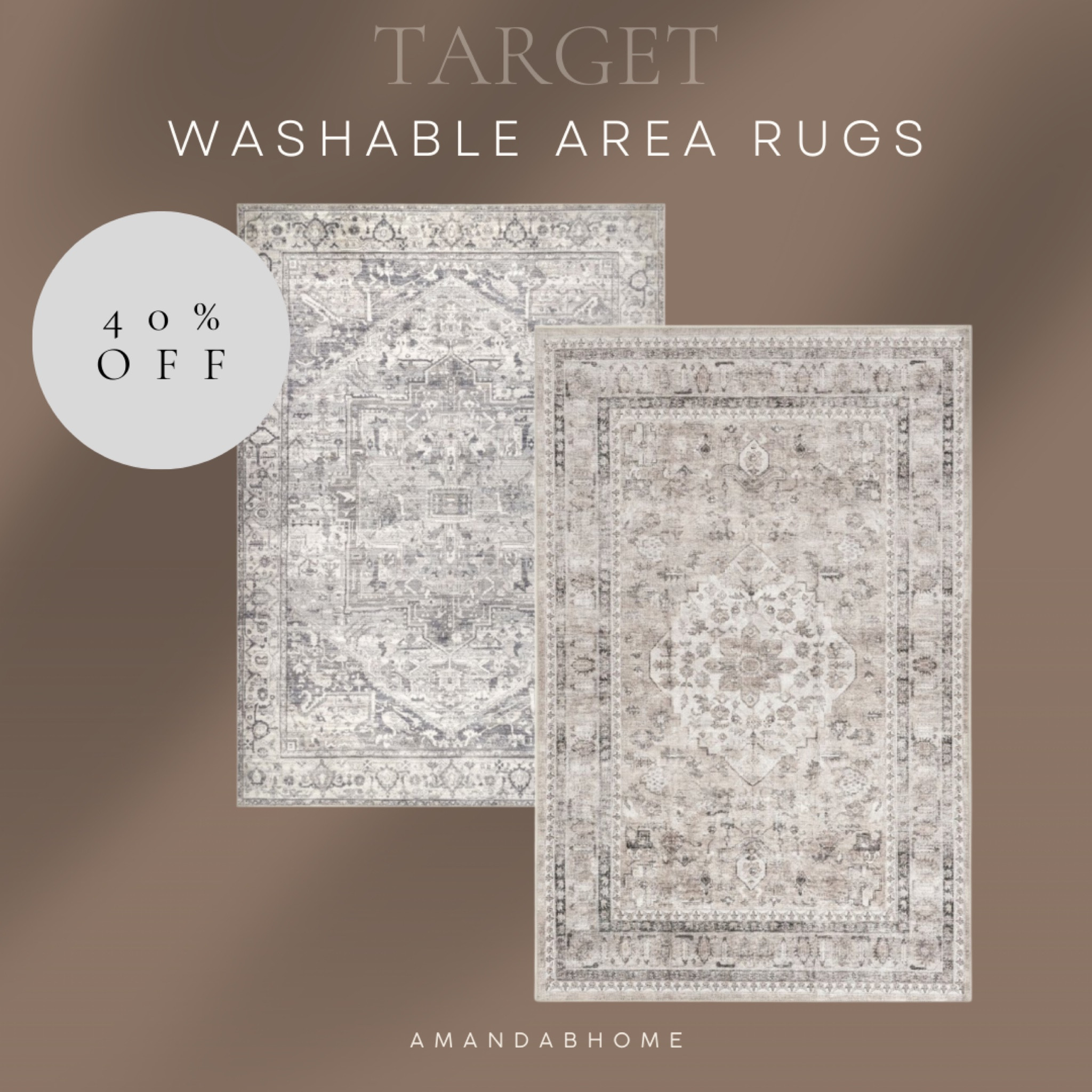 Washable area rugs from Target 



#LTKHome #LTKSaleAlert