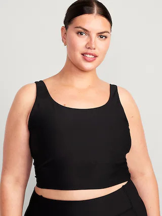 Light Support PowerSoft Longline Sports Bra | Old Navy (CA)