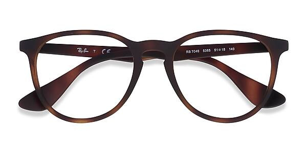 Ray-Ban RB7046 - Round Tortoise Frame Eyeglasses | Eyebuydirect | EyeBuyDirect.com