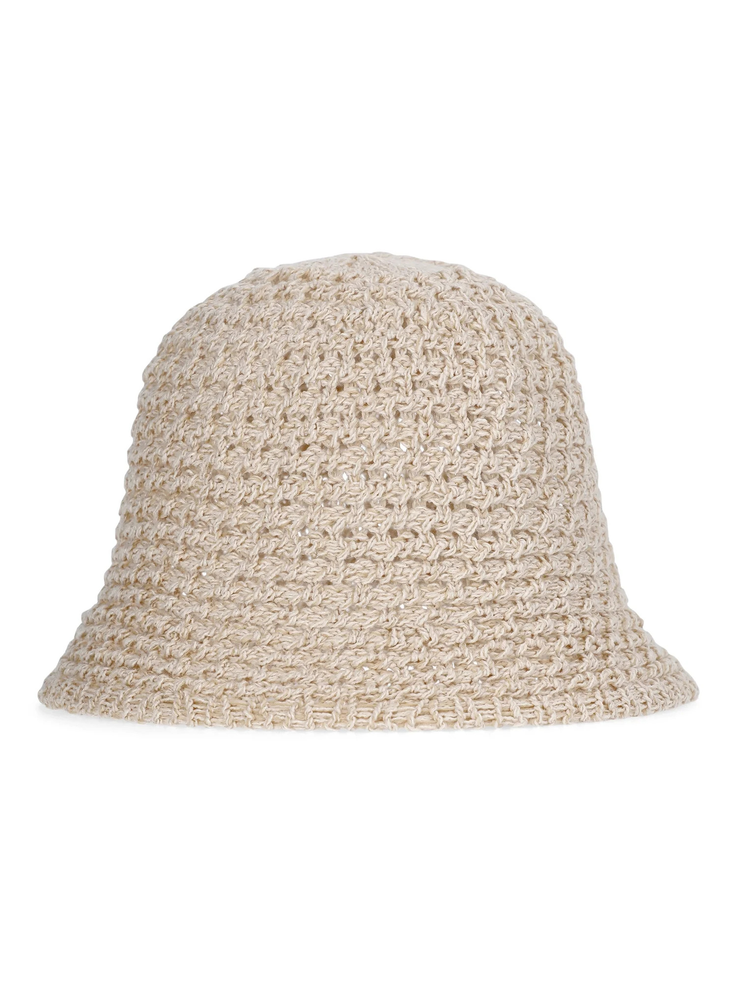 No Boundaries Textured Stitch Knit Bucket Hat, Women's, Natural | Walmart (US)