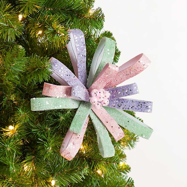 New! Pastel Petal Bow Tree Pick | Kirklands