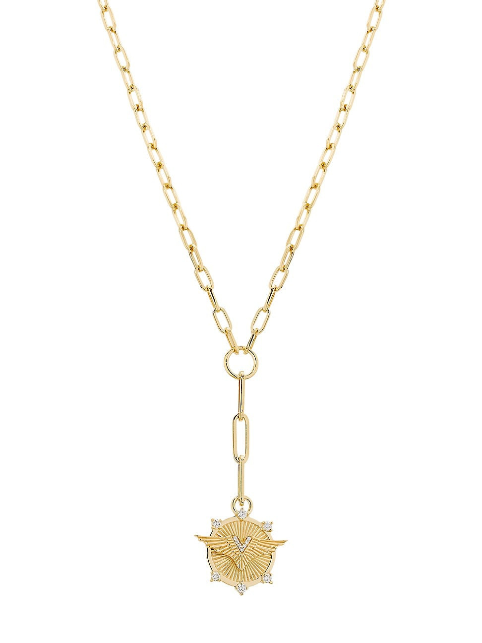 Women's Passion 18K Yellow Gold & 0.23 TCW Diamond Refined Link Chain Necklace - Yellow Gold | Saks Fifth Avenue