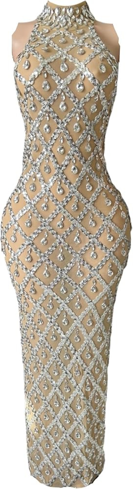 Keting Halterneck Beading Crystals Mermaid Prom Gala Party Evening Dress Pageant Wedding Guest Sh... | Amazon (US)