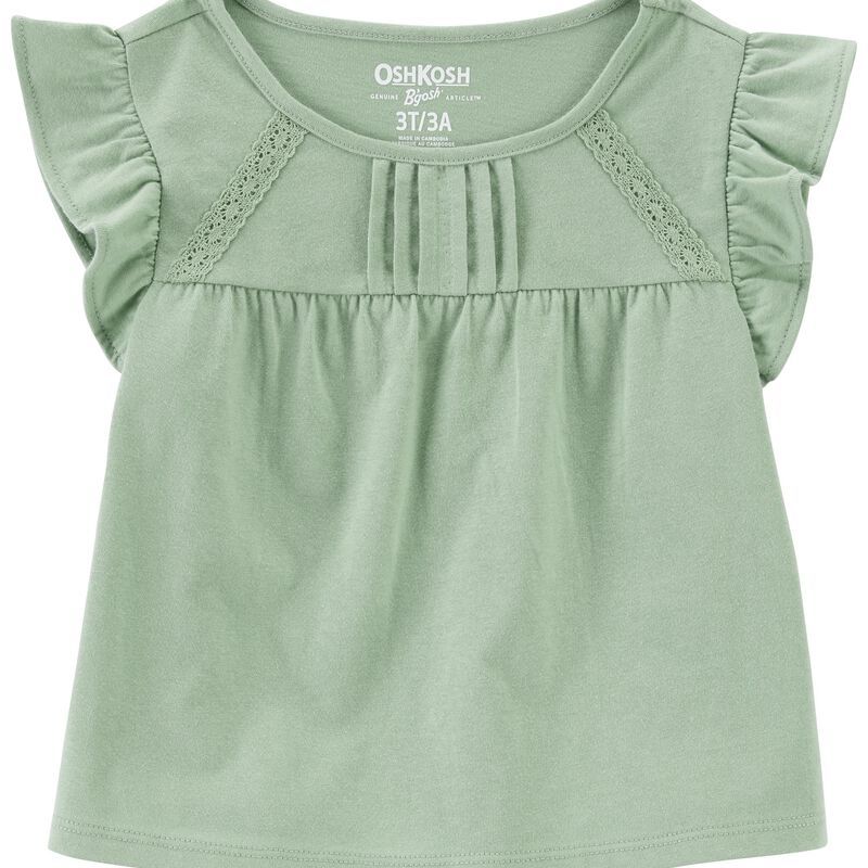 Toddler Flutter Sleeve Jersey Babydoll Tee | Carter's