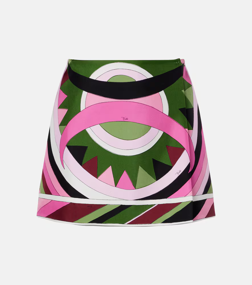 Pucci Printed silk satin miniskirt | Mytheresa (US/CA)