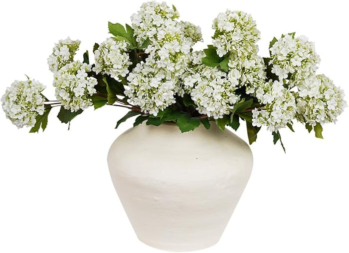 Melorca&Guilla Artificial Flowers for Decoration, 3Pcs 23inch White Hydrangea Fake Flowers,Faux F... | Amazon (US)