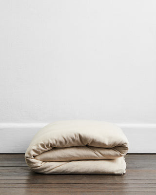 Oatmeal 100% French Flax Linen Duvet Cover | Bedthreads US
