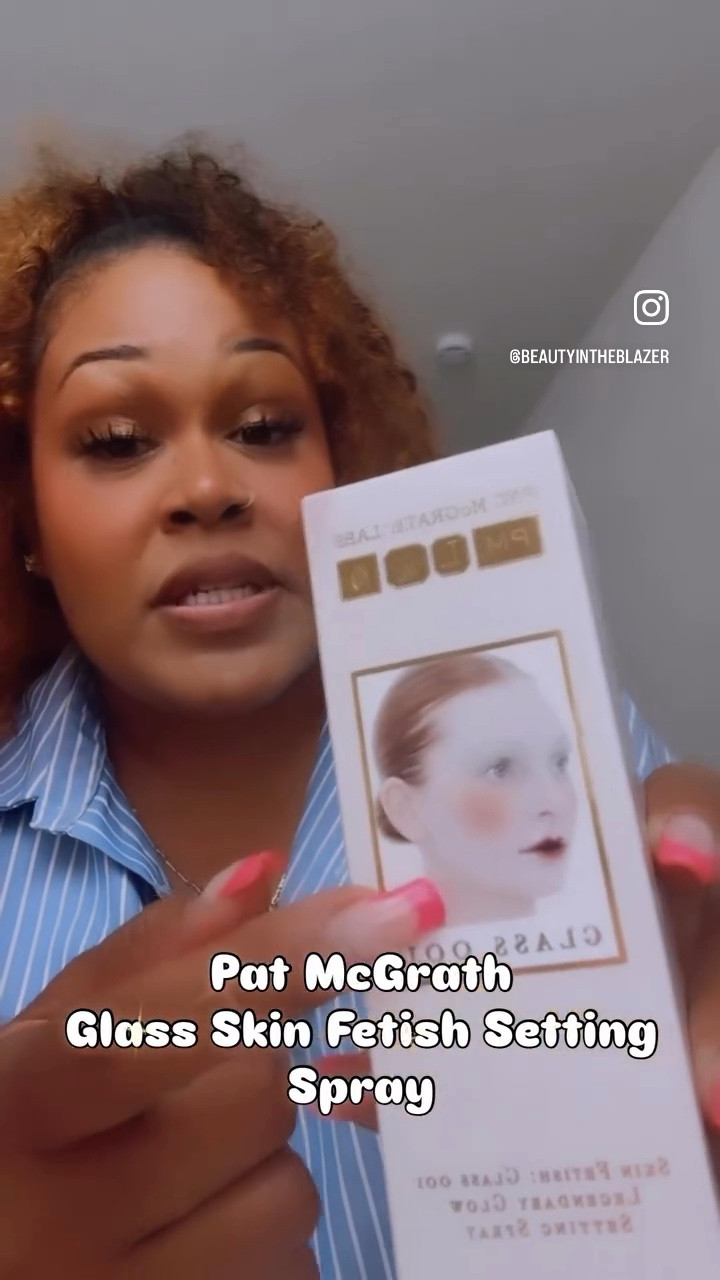 #KLK makeup lovers, get into this innovative & iconic @patmcgrathreal Skin Fetish: Glass 001 Legendary Glow Setting Spray 🙌🏽

She retails for $38, grab her asap @sephora if you love dewy skin or are a performer that needs a look to be locked in❕

A buildable, dewy setting spray that keeps skin hydrated and makeup color-true and locked in place for up to 16 hours—unlock Pat McGrath’s iconic glass skin glow.

This setting spray redefines artistry with customizable finishes, from radiant to glass-like. Aloe leaf and cucumber extracts hydrate and calm, while black tulip extract rejuvenates and soothes. The lightweight, breathable formula ensures a flawless, luminous look that lasts.

#innovativemakeup #patmcgrath #sweatproofmakeup #honestreview

#LTKgrwm #LTKBeauty #LTKselfcare