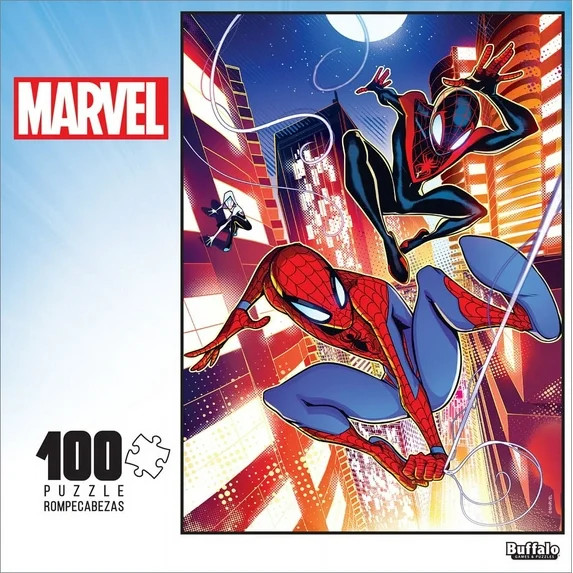 Buffalo Games 100-Piece Marvel Action Spider-man #1 Interlocking Jigsaw Puzzle | Walmart (US)