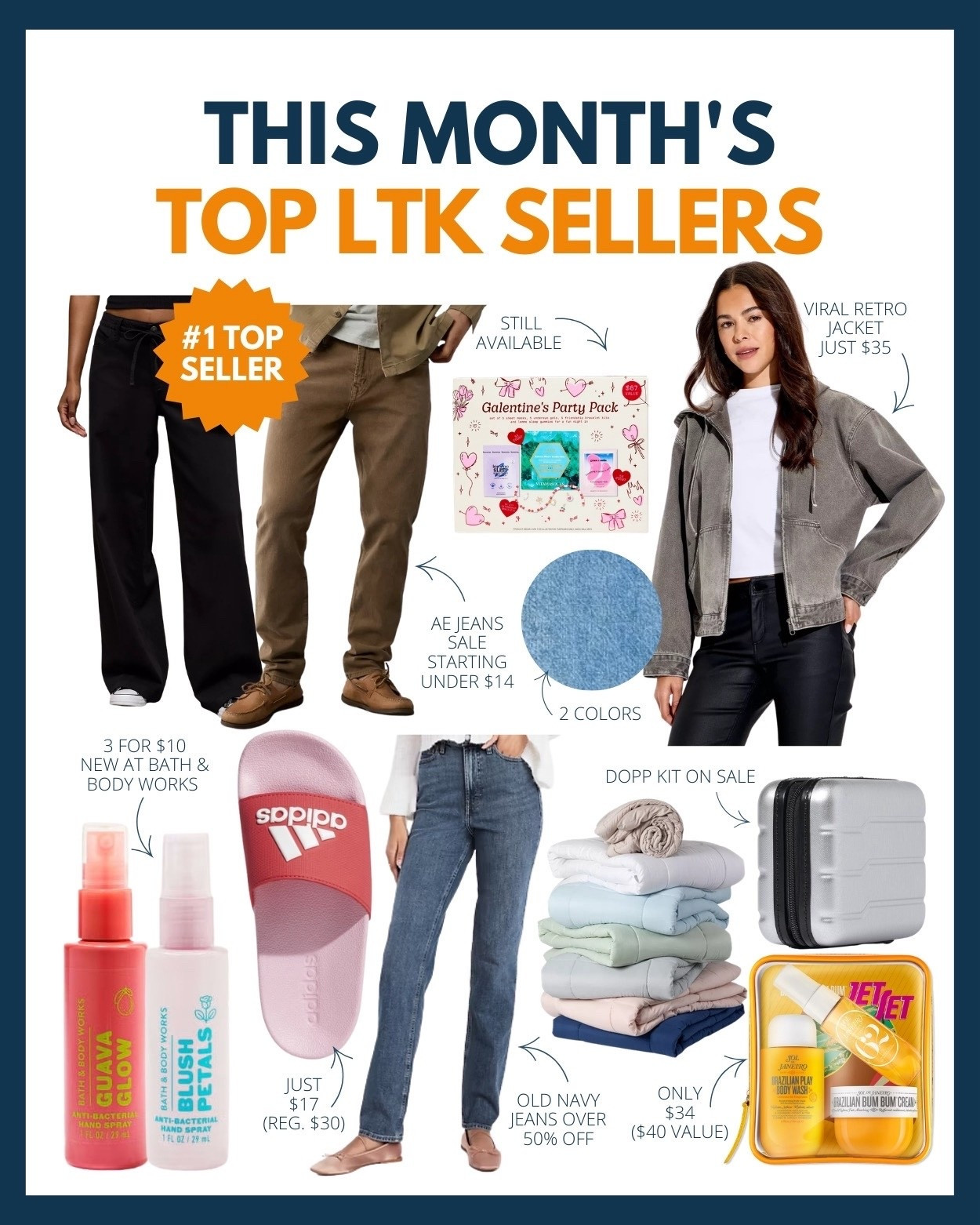 Want to know what LTK shoppers bought the most of this past month? Shop them below! From trendy denim on sale to new finds at Bath & Body Works…you are NOT going to want to miss these!  🛍️😍🙌🏼￼

#LTKmomlife #LTKSaleAlert #LTKSeasonal