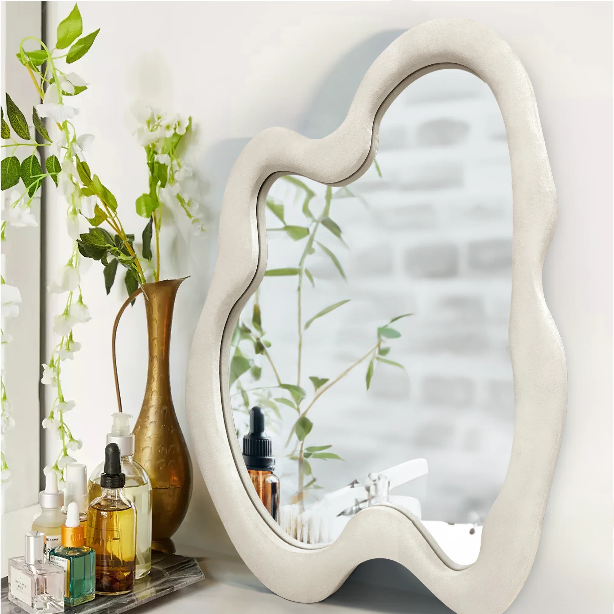 Ivy Bronx Gotthold Asymmetrical Wall Mirror & Reviews | Wayfair | Wayfair North America