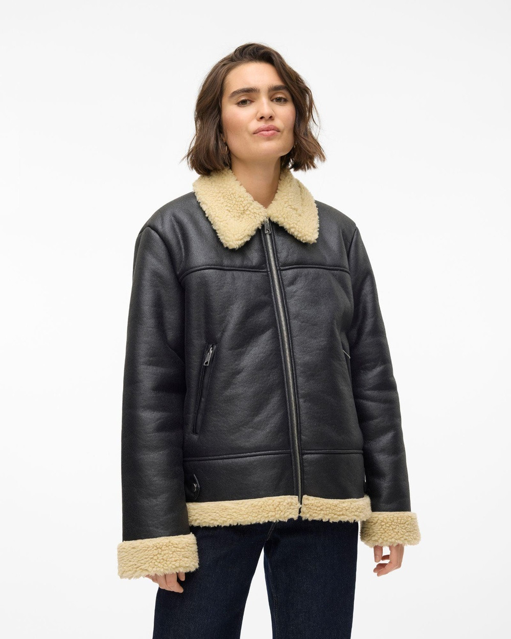 Vero Moda - Kay Teddy Jacket - Coats & Jackets (Black) Kay Teddy Jacket | THE ICONIC (AU & NZ)