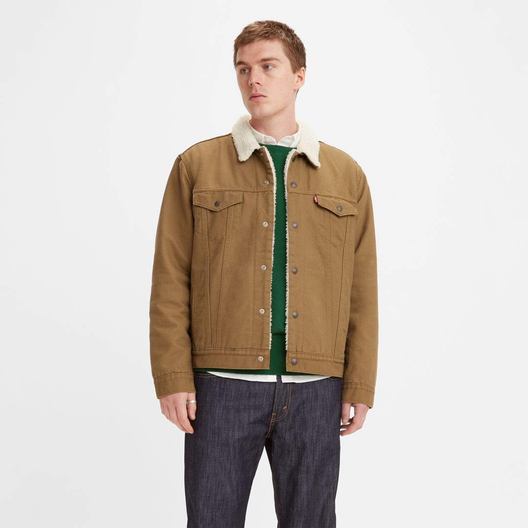 Levi's Canvas Type III Sherpa Trucker Jacket - Men's XS | Levi's US