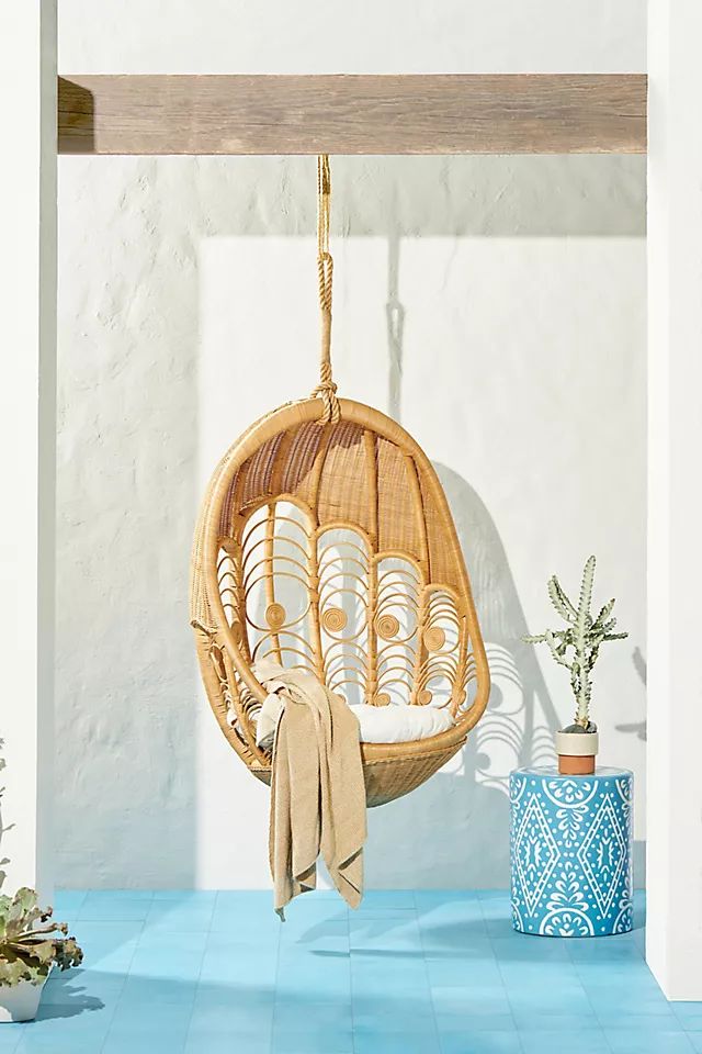 Peacock Indoor/Outdoor Hanging Chair | Anthropologie (US)