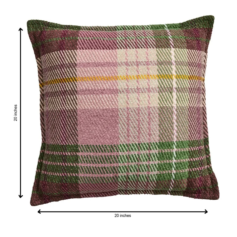 Better Homes & Gardens Tartan Plaid Decorative Throw Pillow, 18 x 18 in | Walmart (US)