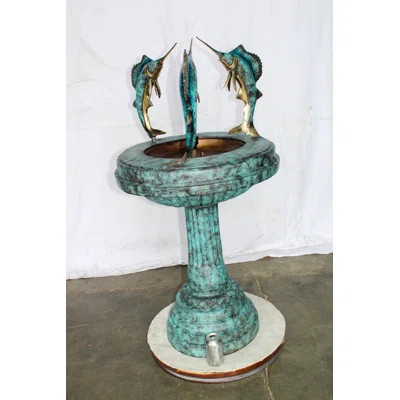 Nifao Collection Hand Crafted Metal Weather Resistant Pond/Pool Fountain | Wayfair North America