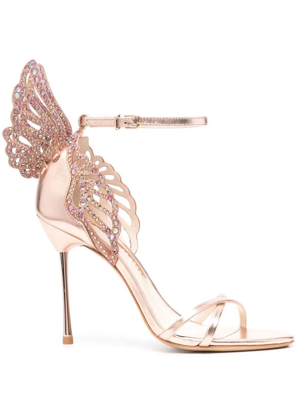 Heavenly butterfly-detail heeled sandals | Farfetch Global