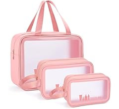 MAANGE Toiletry Bag for Women Men, Translucent Waterproof Makeup Cosmetic Bag Travel Organizer fo... | Amazon (US)