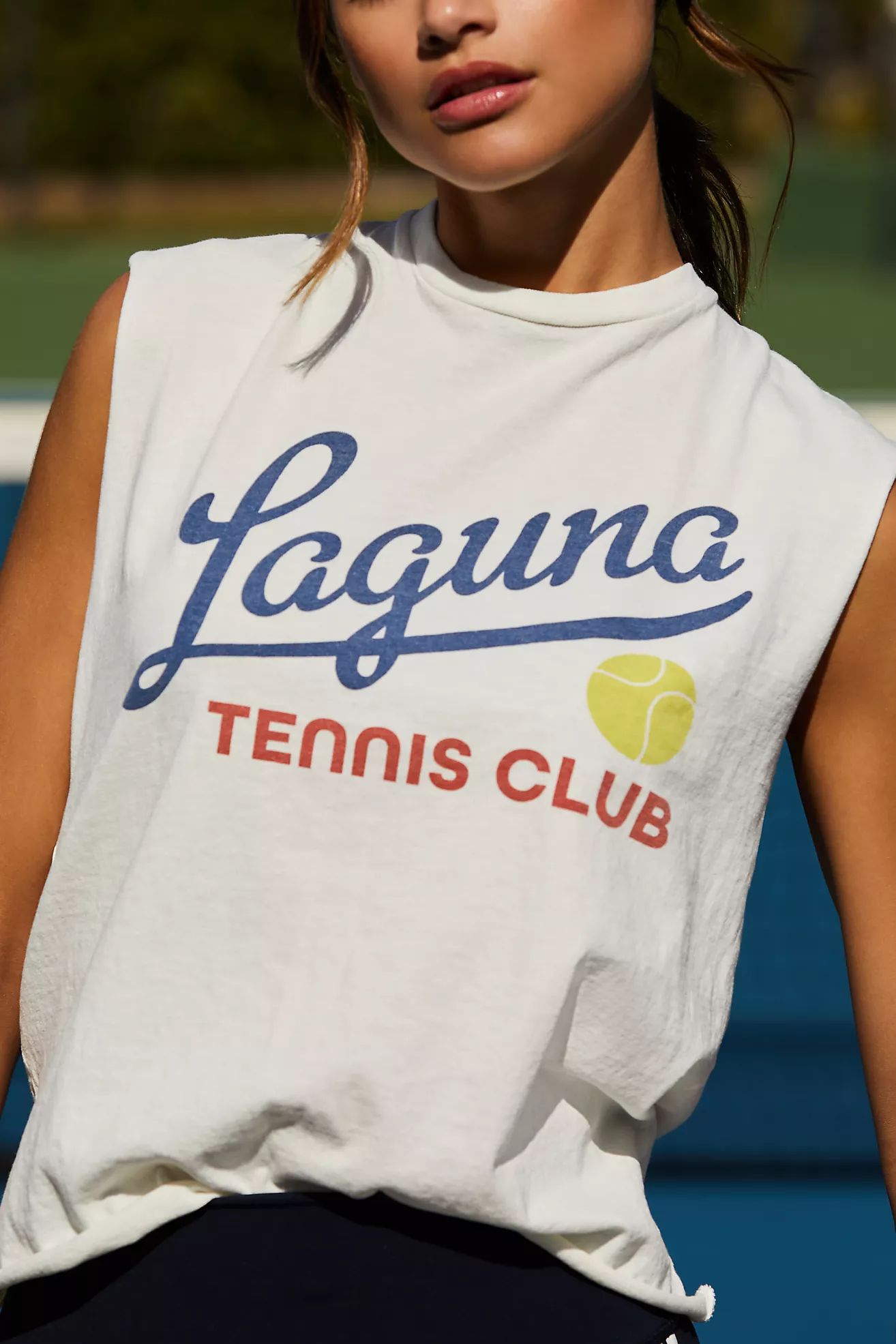 Original Retro Brand Laguna Tennis Club Graphic Muscle Tee | Anthropologie (US)