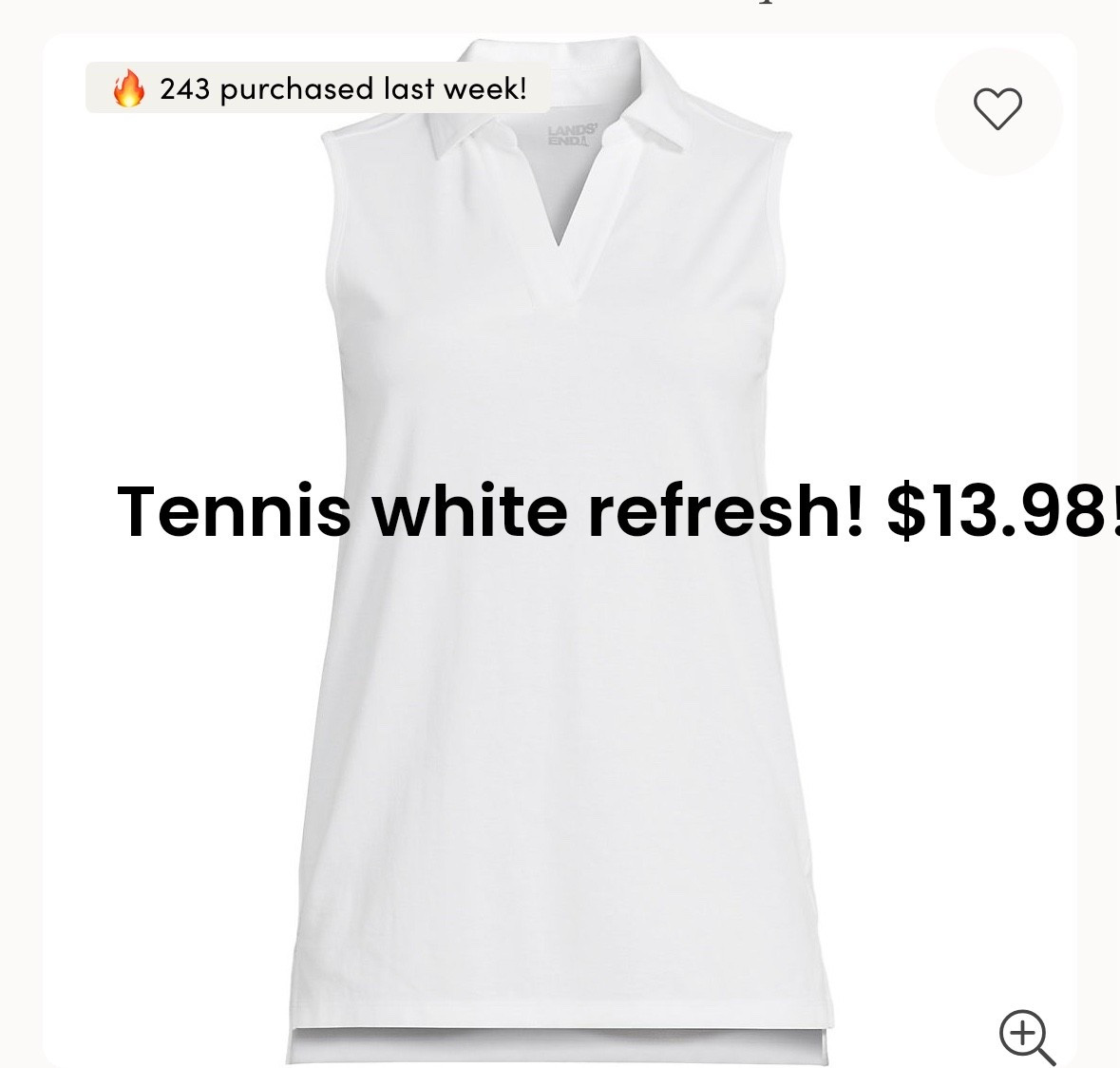 You cannot beat these prices for a little tennis white refresh! 

#LTKSaleAlert #LTKSummerEdit #LTKSeasonal