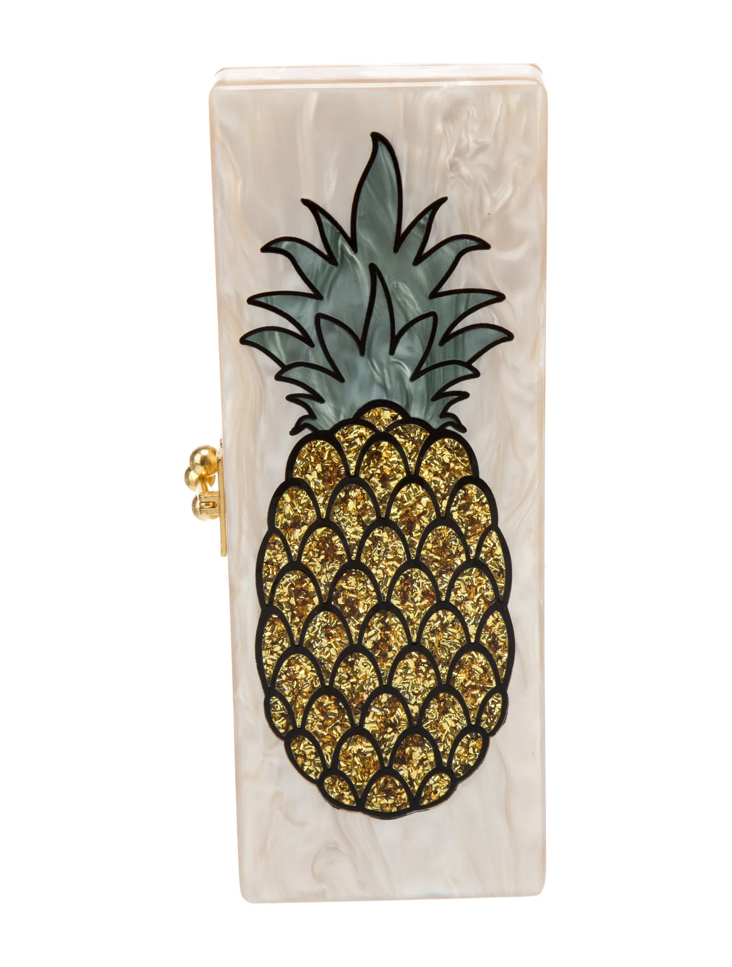 Acrylic Metallic Clutch | The RealReal