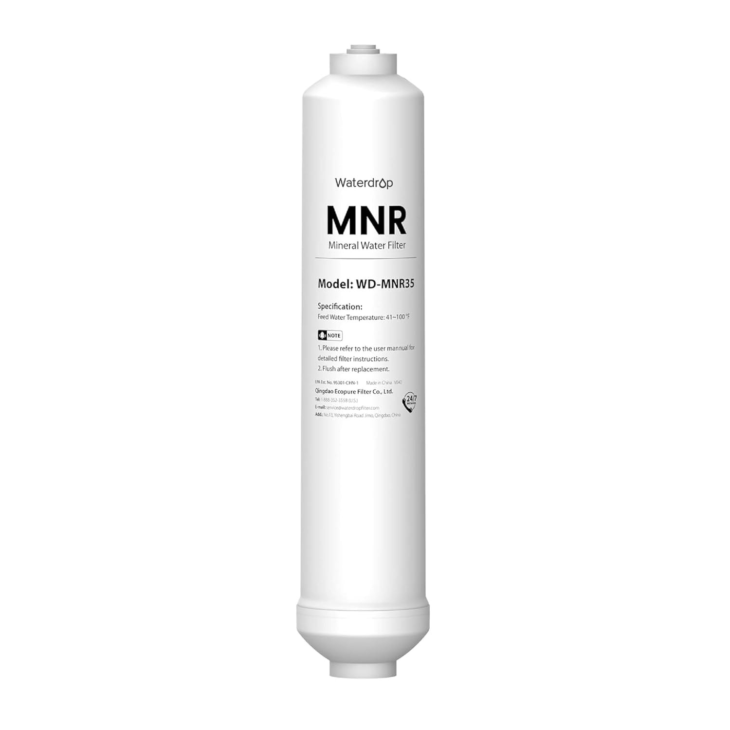 Waterdrop MNR35 Remineralization Filter Compatible with Undersink RO System | Amazon (US)