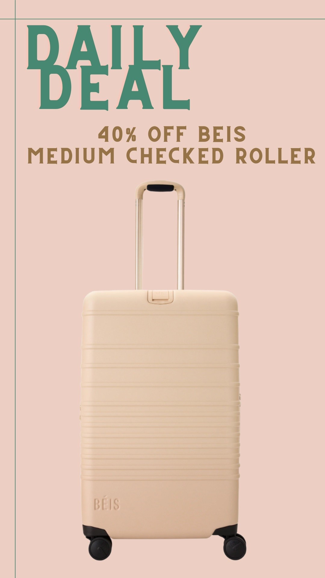 40% off Beis medium checked roller bag!!! This is the biggest discount I’ve seen on this! 

#LTKSaleAlert #LTKmomlife #LTKTravel