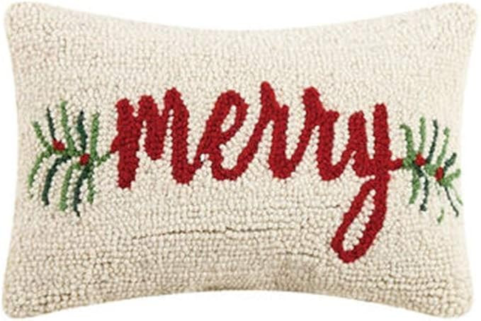 Peking Handicraft 31TG800C12OB Merry Hook Pillow, 8-inch Length | Amazon (US)