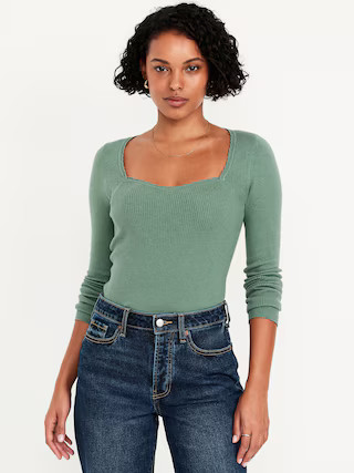Long-Sleeve Ribbed Sweater | Old Navy (US)